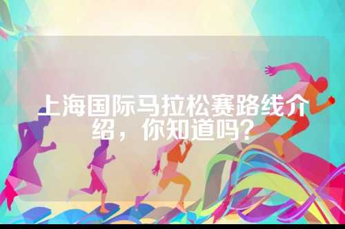 上海国际马拉松赛路线介绍，知道你知道吗？